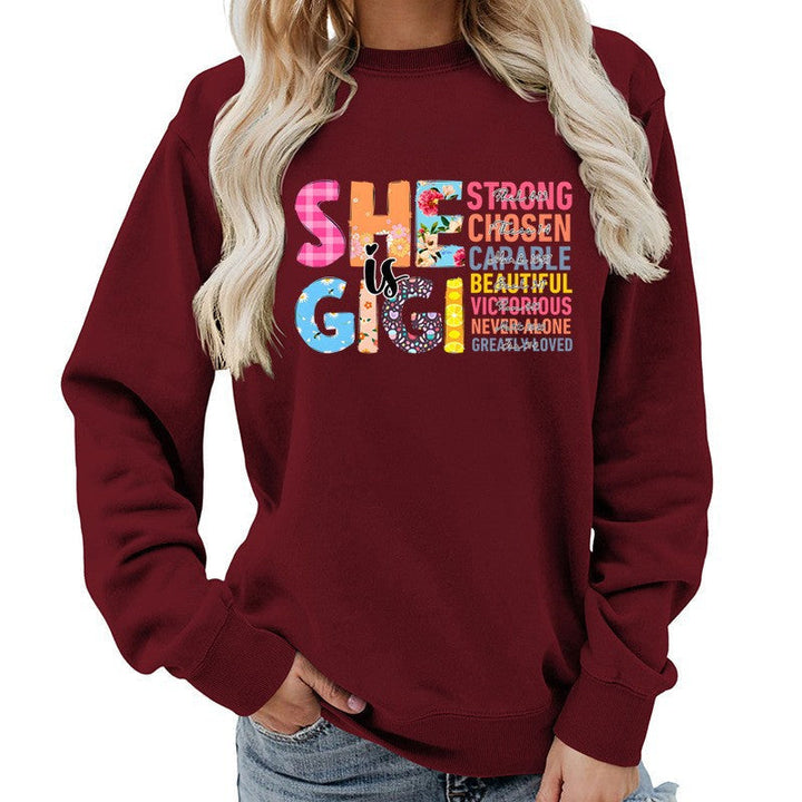 Sweat-shirt pour femmes avec design de texte inspirant