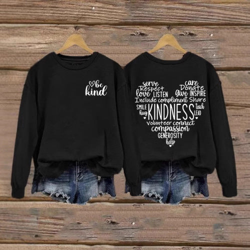 Sweatshirt pour femmes avec un design inspirant de froid et une coupe généreuse