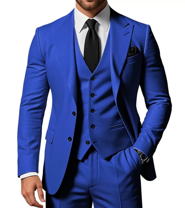Costume 3 pièces Slim Fit pour hommes | Costume de mariage invité