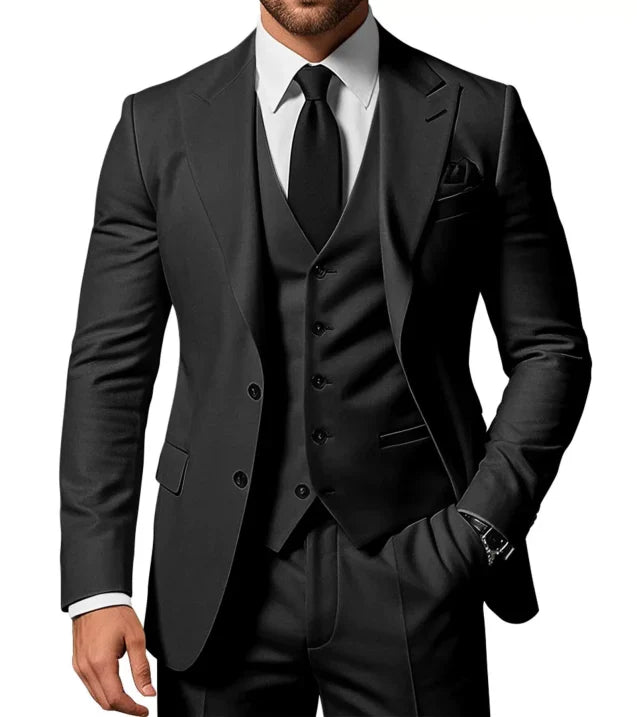 Costume 3 pièces Slim Fit pour hommes | Costume de mariage invité