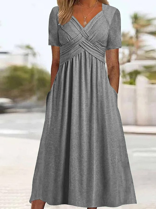 Maryjane | Robe Midi Femme | Décolleté en V