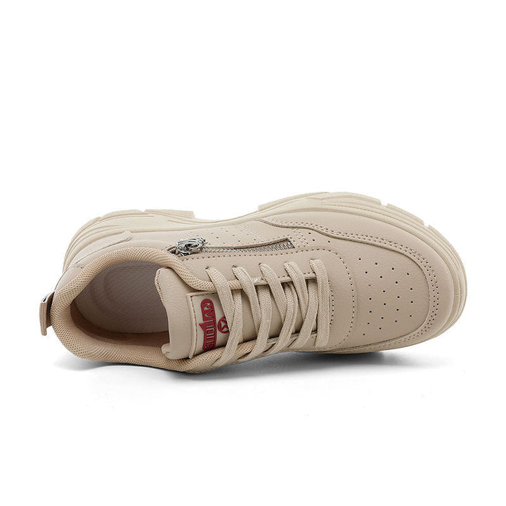 Baskets Sportives pour Femmes avec Application de Fermeture Éclair Tendance et Semelle Confortable