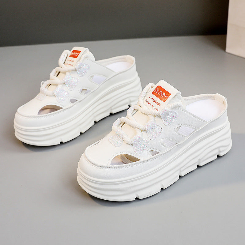 Baskets Chunky Slip-On pour femmes avec des accents scintillants et un amorti confortable