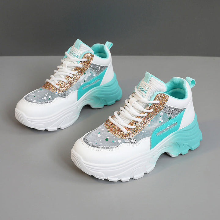 Baskets Sportives pour Femmes avec Accents Brillants et Amorti Confortable