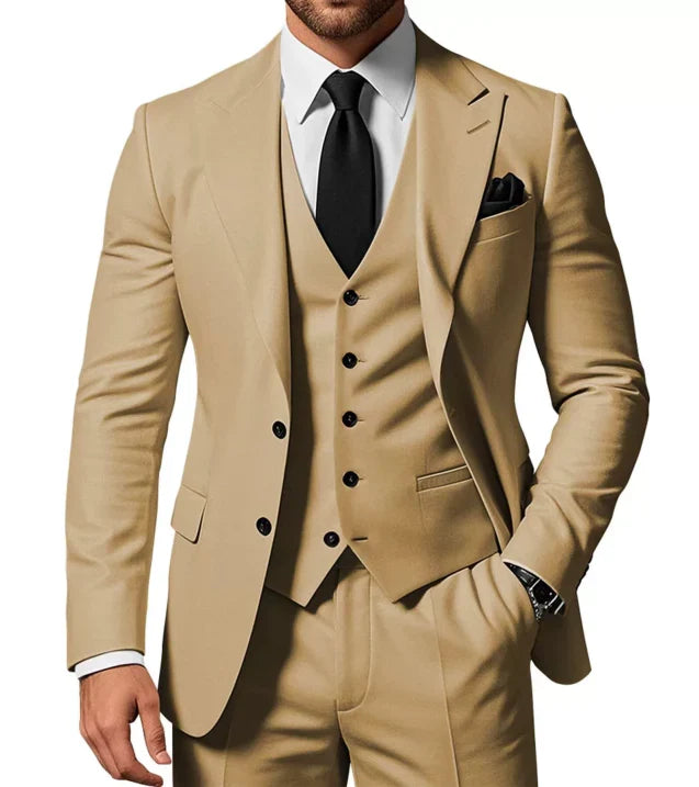 Costume 3 pièces Slim Fit pour hommes | Costume de mariage invité