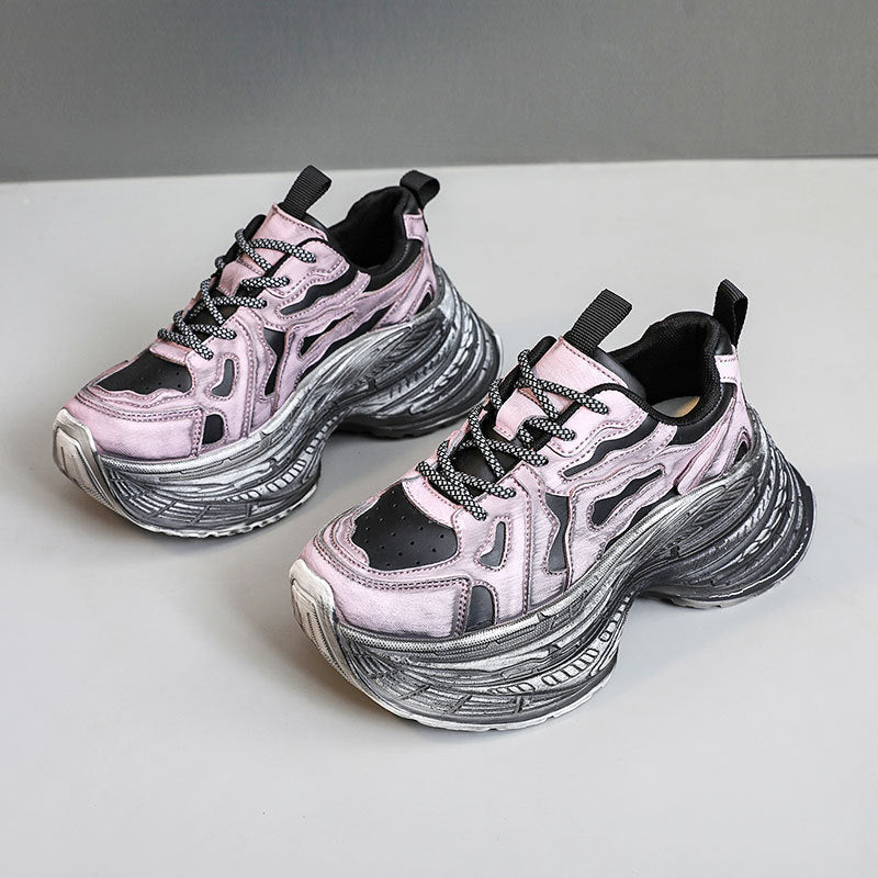 Baskets Chunky pour femmes avec design innovant et élastique