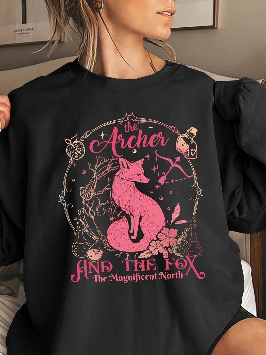 Sweat-shirt pour femmes avec motif animal créatif et impression inspirante