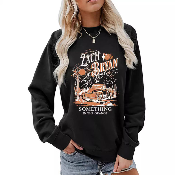 Sweat-shirt pour femmes avec un design de camion vintage inspirant