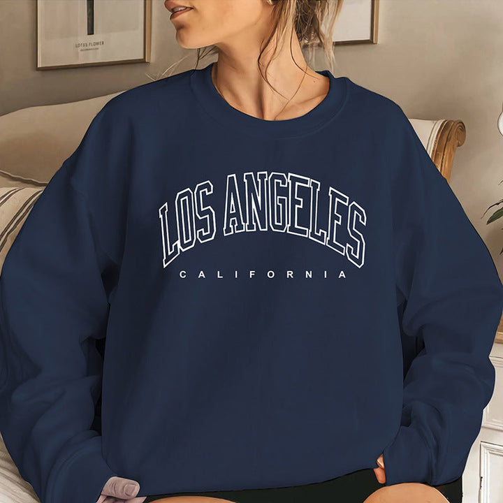 Sweatshirt pour femmes avec inscription créative et coupe décontractée