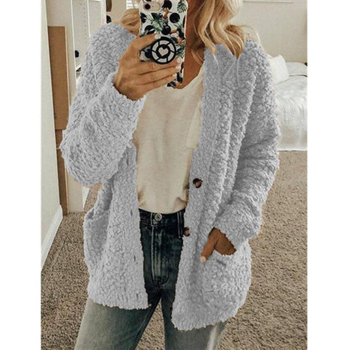Veste en Fleece Teddy pour Femmes avec Capuche | Manteau d'Hiver Douillet
