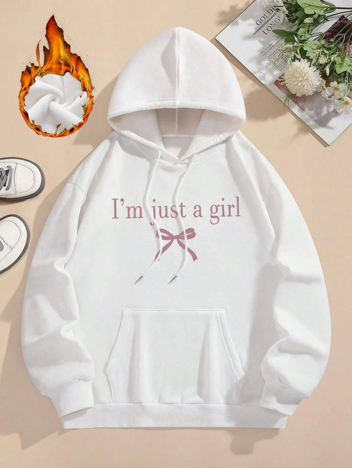 Sweat à capuche pour femmes avec une citation moderne et une coupe classique