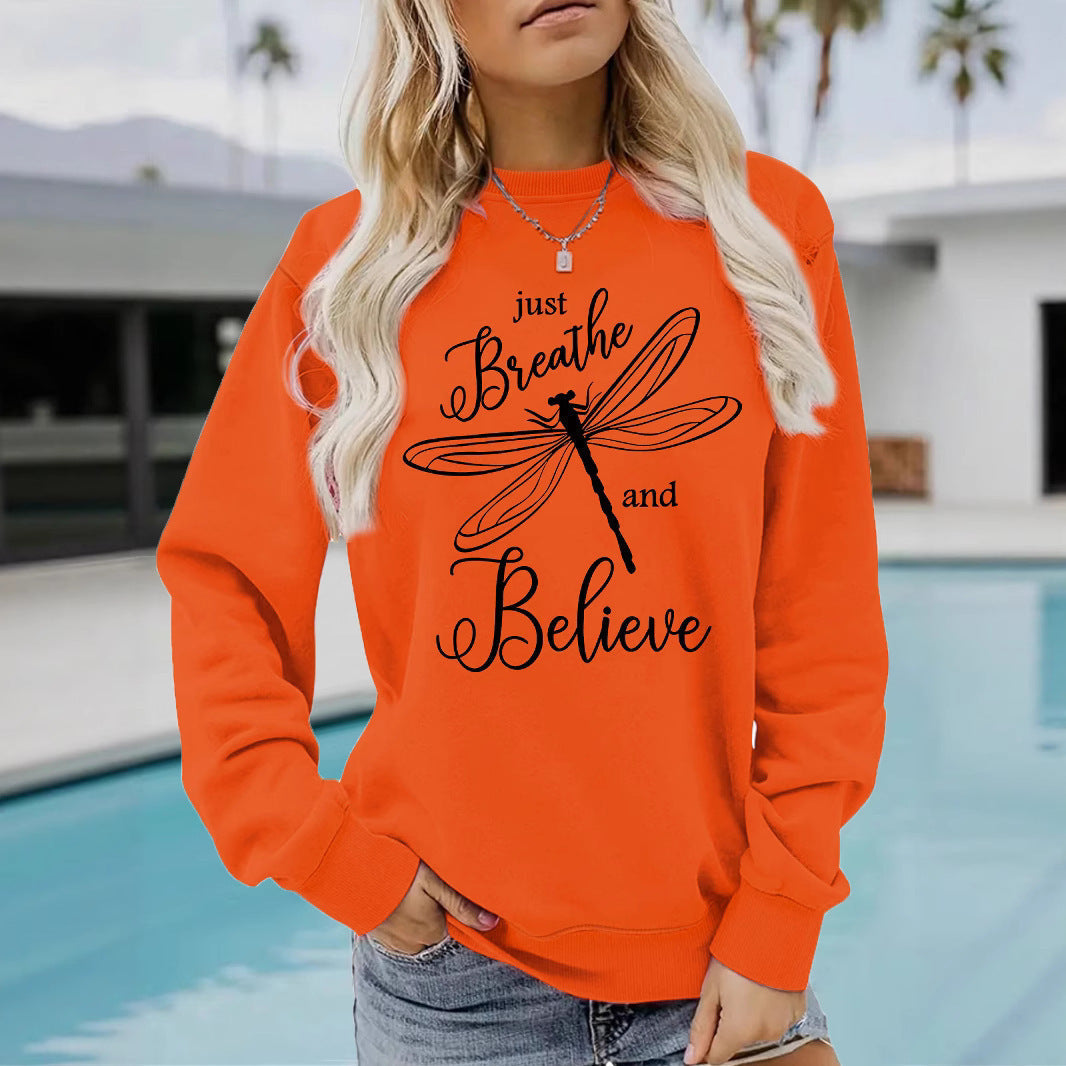 Sweatshirt pour femmes avec un motif inspirant de parapente et une coupe décontractée
