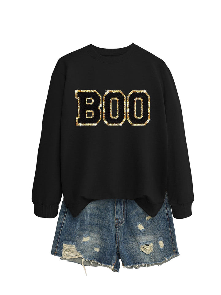 Sweatshirt pour femmes avec impression scintillante