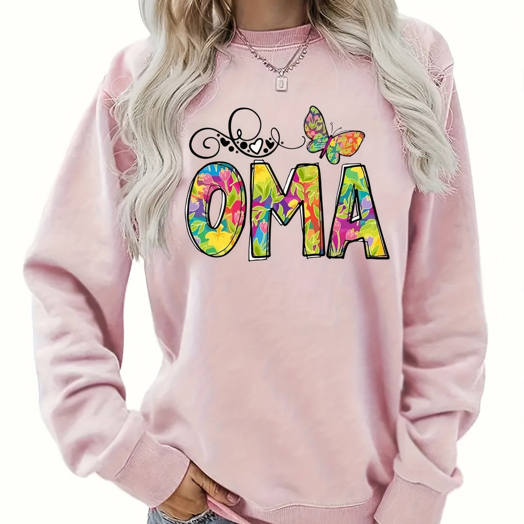 Sweat-shirt pour femmes avec impression botanique créative
