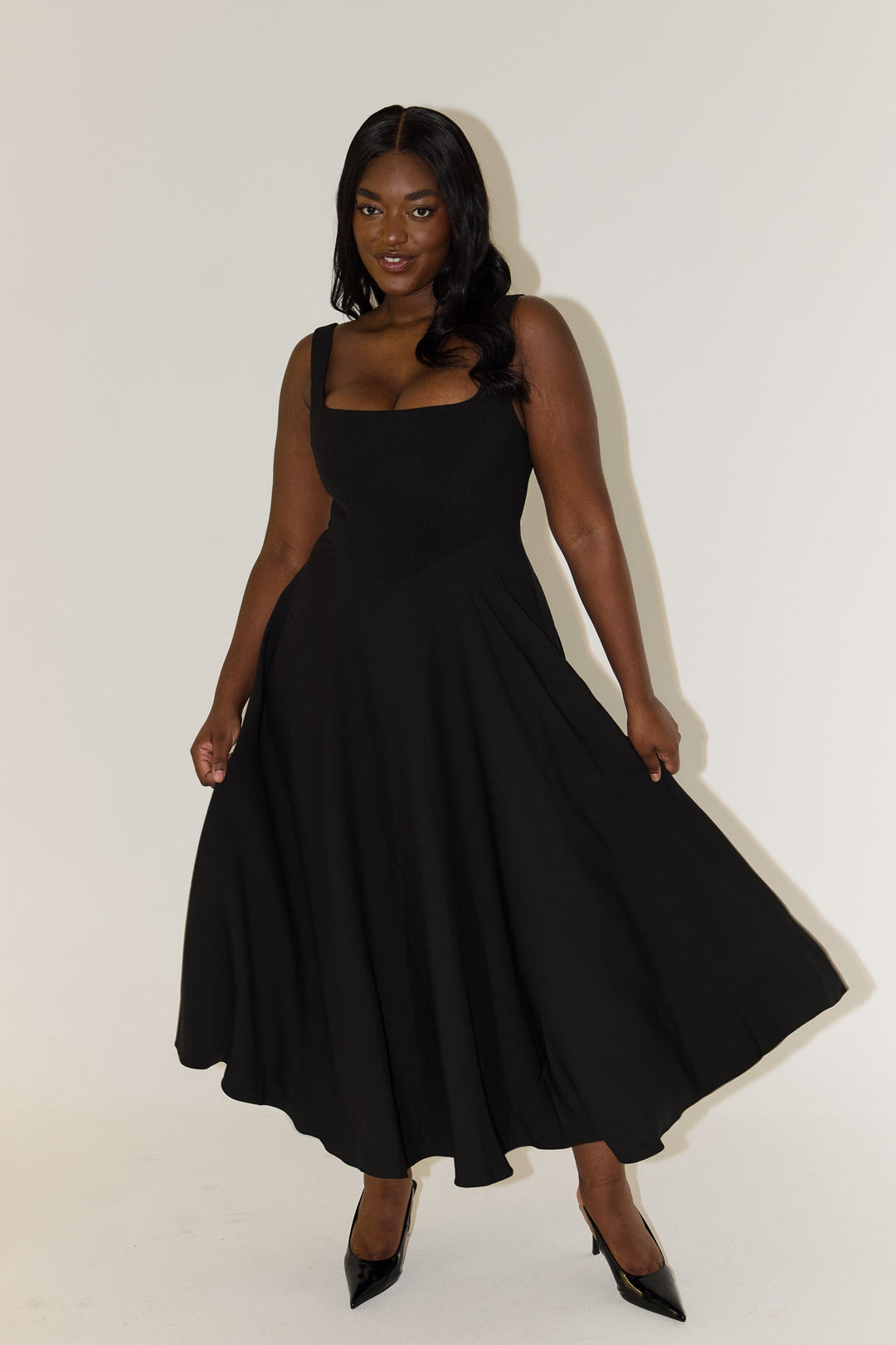 Amelia | Robe midi intemporelle et fluide