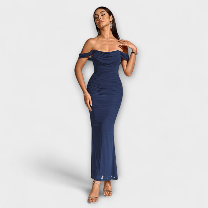 Ione - Robe Bodycon à Volants Off-Shoulder