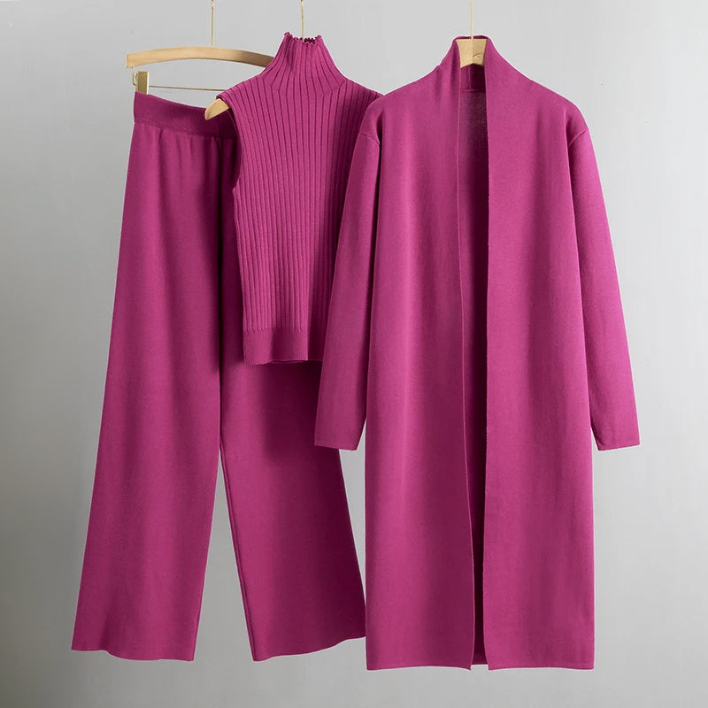 Ensemble 3 pièces élégant, polyvalent et confortable pour femmes
