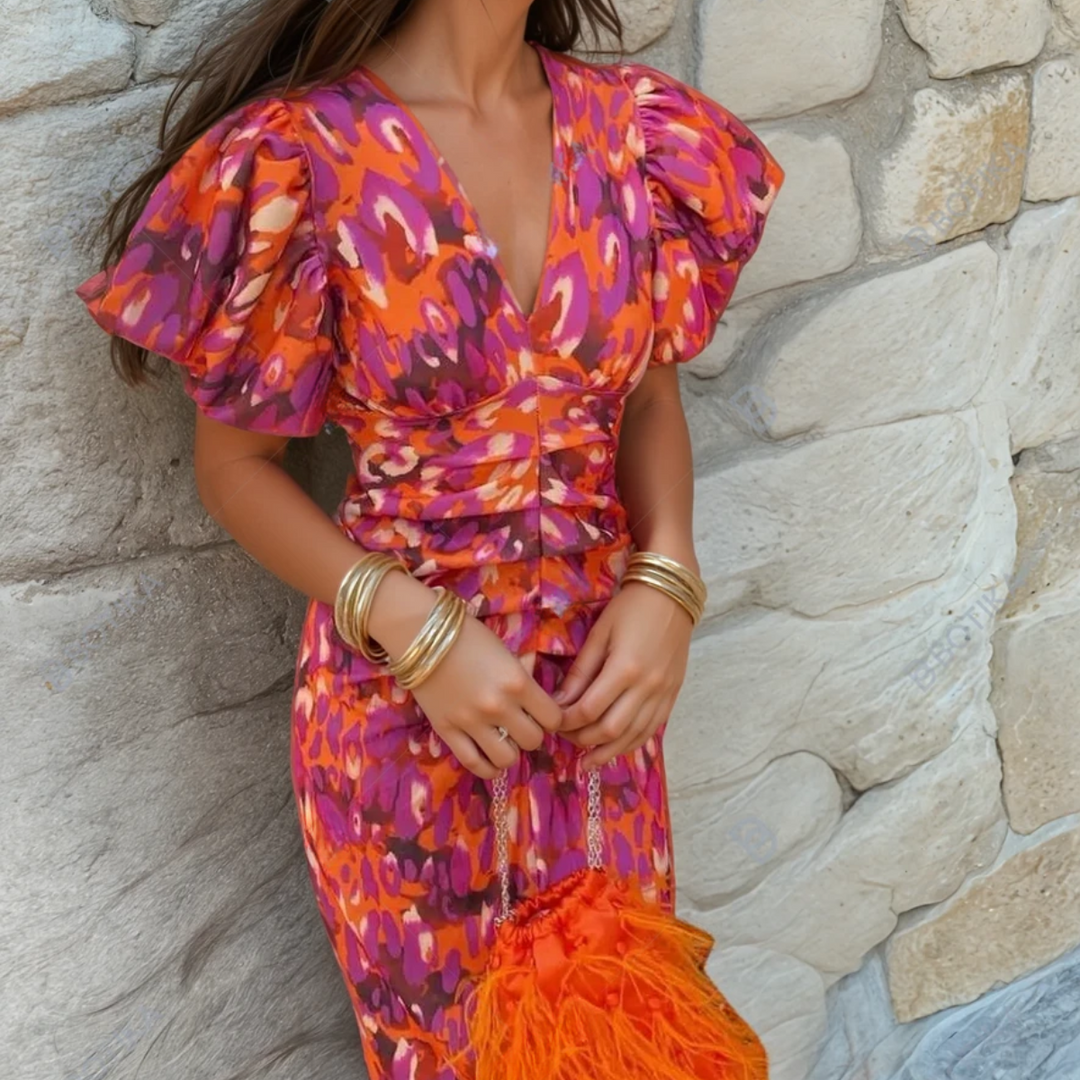 Gina | Robe de mariée à motif abstrait