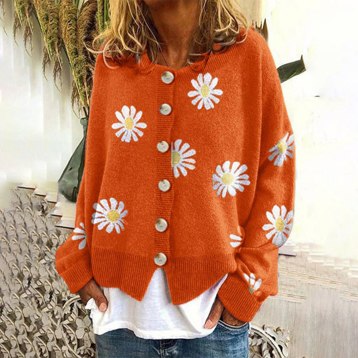 Cardigan Femme avec Imprimé Floral | Décontracté