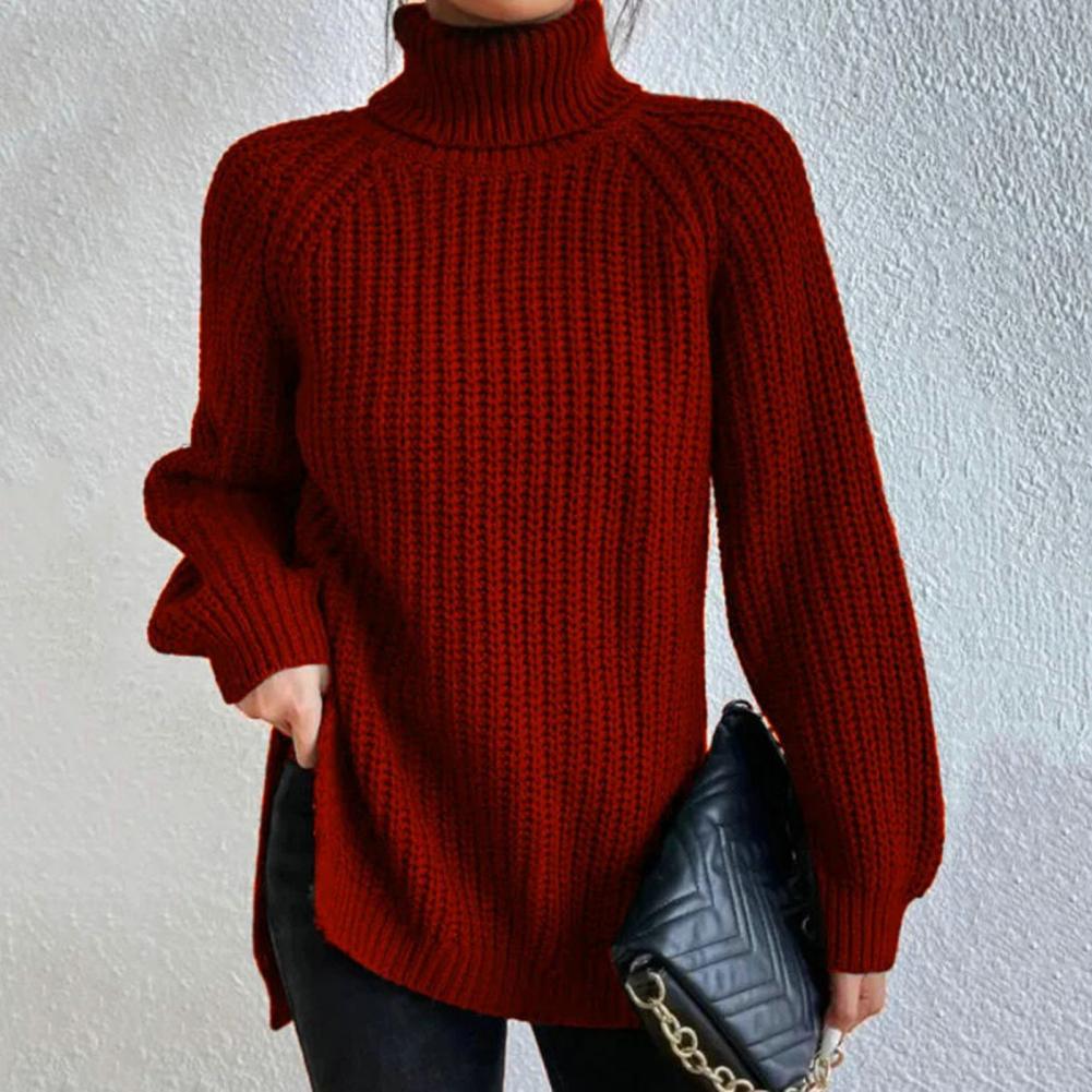 Pull à col roulé élégant, confortable et polyvalent pour femmes