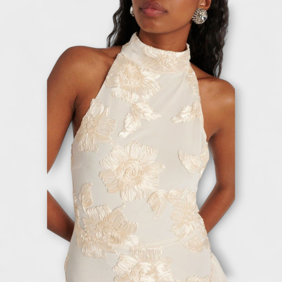 Karen - Robe maxi avec motif d'application floral