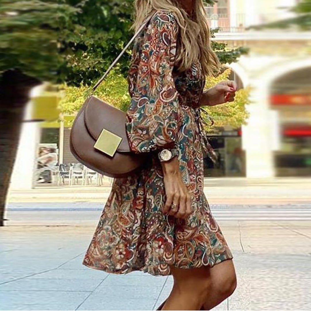 Rosa | Robe mini brune chic et confortable pour femmes