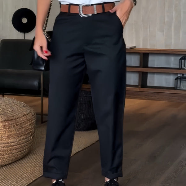 Pantalon de Costume Rayé pour Femmes - Élégant & Moderne