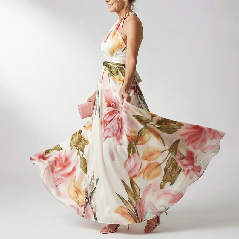 Jessica | Robe de soirée femme à imprimé floral
