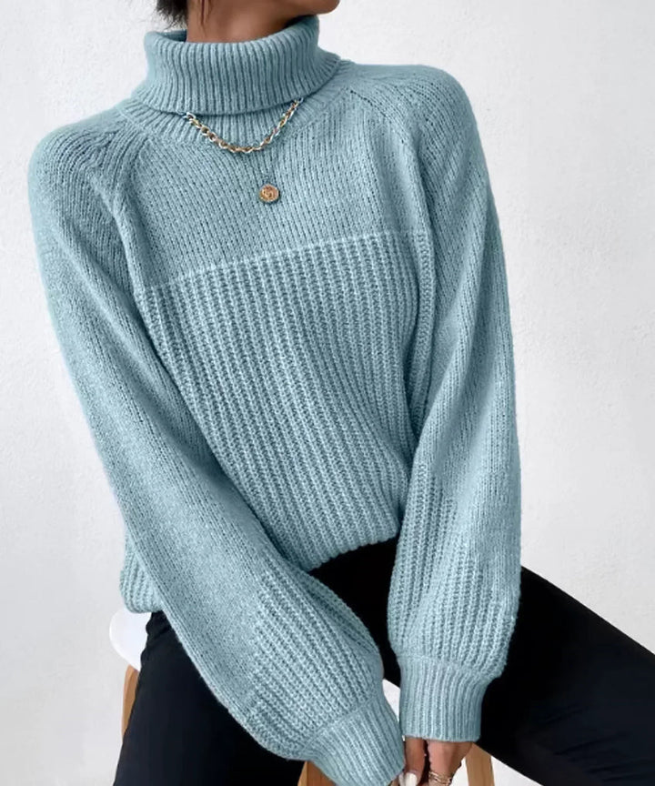 Blaire – pull à col roulé en tricot chaud pour femmes