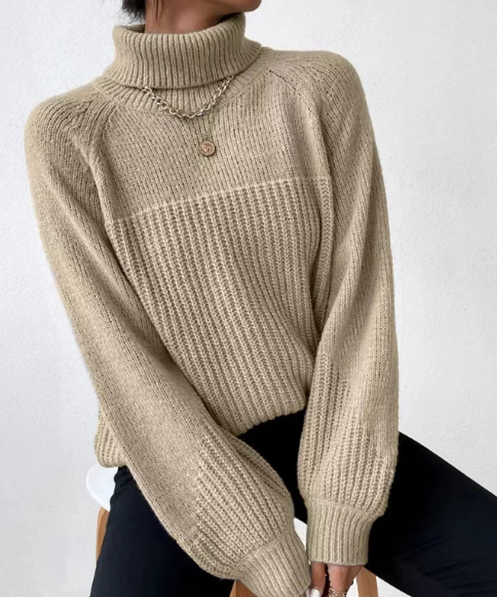 Blaire – pull à col roulé en tricot chaud pour femmes