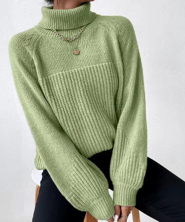 Blaire – pull à col roulé en tricot chaud pour femmes
