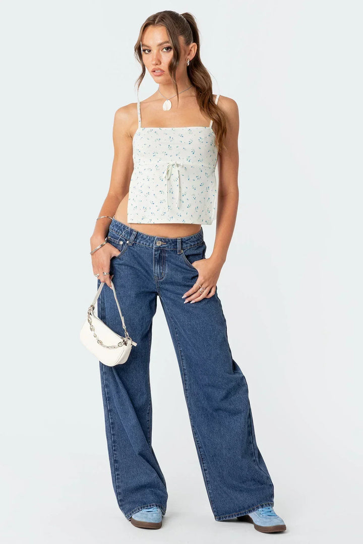 Paula | Jean bas moderne pour femmes au style rétro