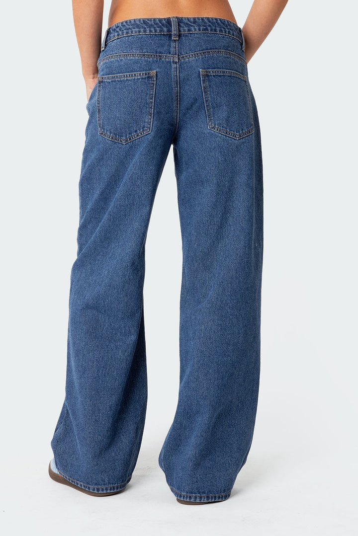 Paula | Jean bas moderne pour femmes au style rétro