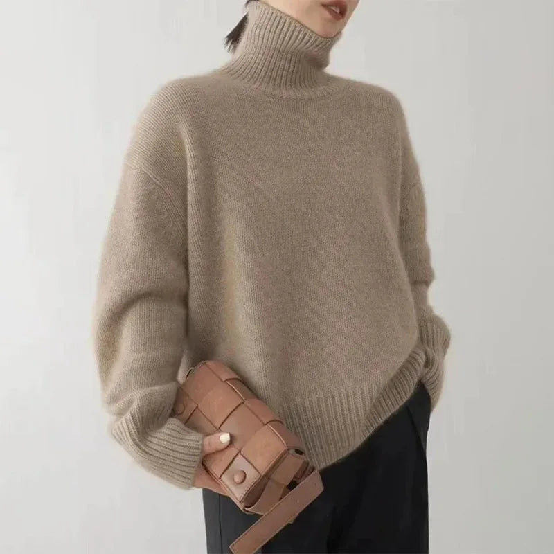 Pull Femme Col Roulé Doux | Élégant & Chaud