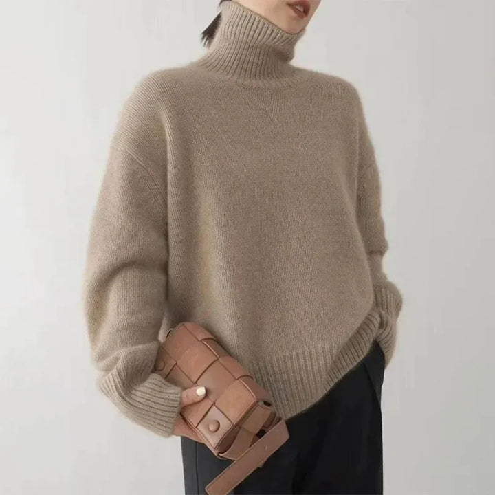 Pull Femme Col Roulé Doux | Élégant & Chaud