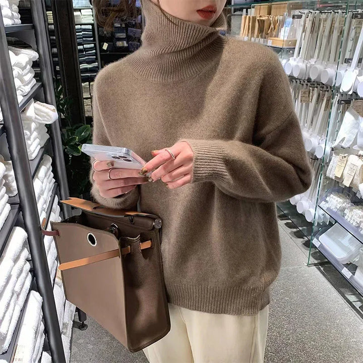 Pull Femme Col Roulé Doux | Élégant & Chaud
