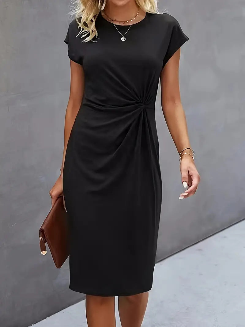 Yolande | Robe midi fluide polyvalente pour femmes