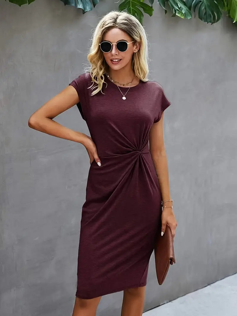 Yolande | Robe midi fluide polyvalente pour femmes