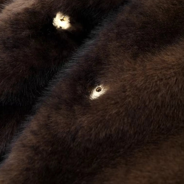 Manteau en fausse fourrure luxueux, surdimensionné et élégant pour femmes