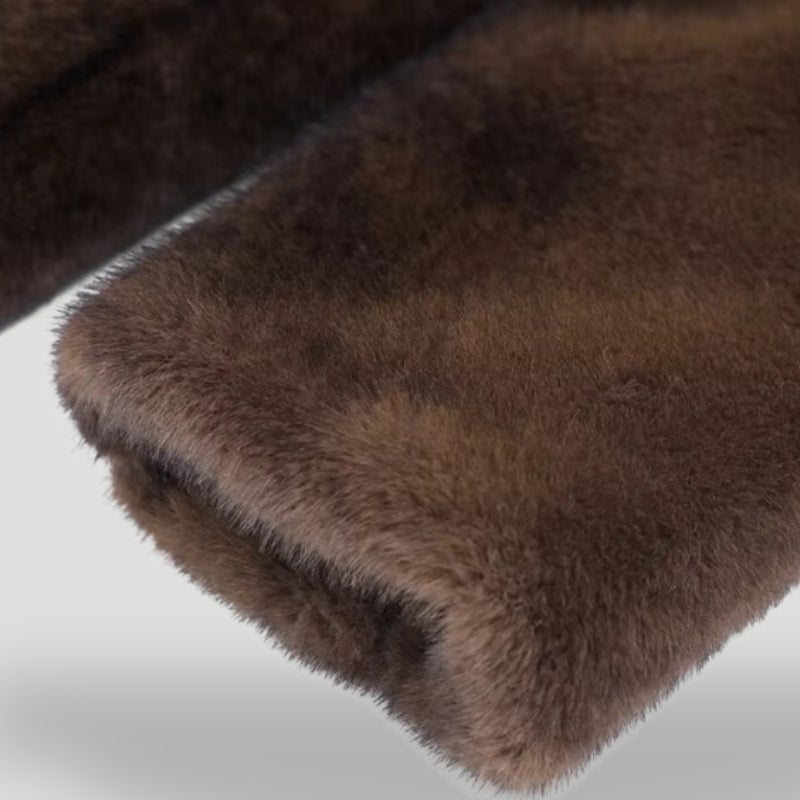 Manteau en fausse fourrure luxueux, surdimensionné et élégant pour femmes