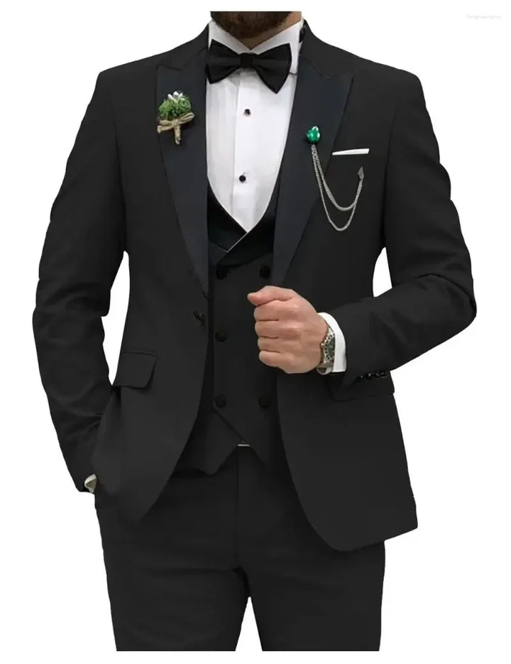 Costume Classique pour Hommes Invités de Mariage | Trois Pièces