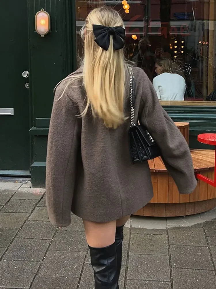 Wanda | Manteau élégant à revers pour femmes