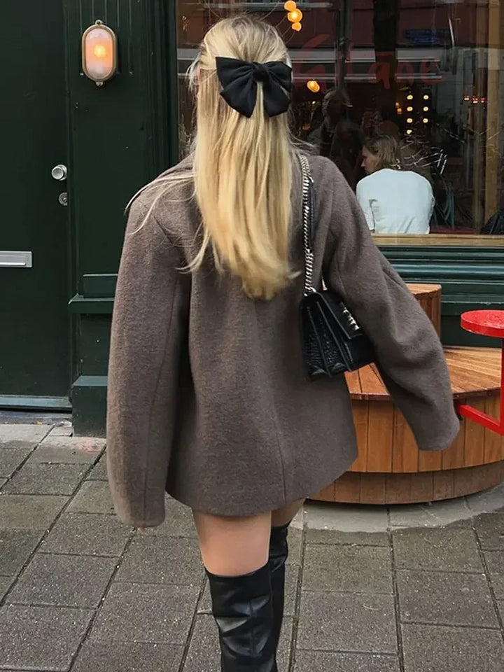 Wanda | Manteau élégant à revers pour femmes