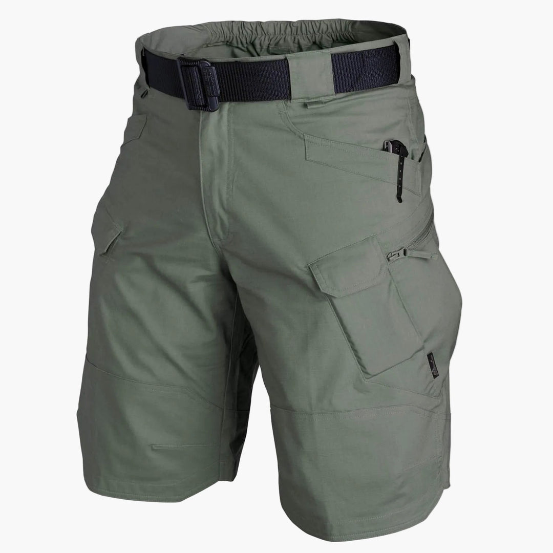 Shorts d'extérieur pour hommes avec poches multifonctionnelles et ceinture