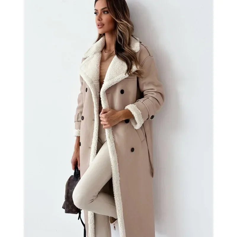 Eloisa | Trench-coat élégant pour femmes avec doublure en fausse fourrure