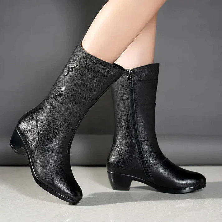 Bottes d'hiver noires pour femmes | Chaleureuses