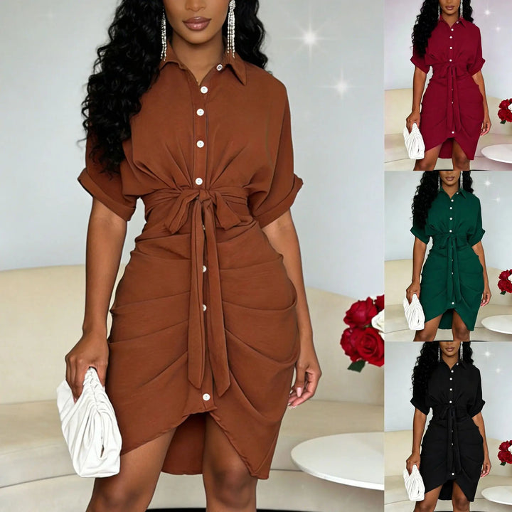 Robe Chemise Monalisse™ Avec Ceinture À La Taille