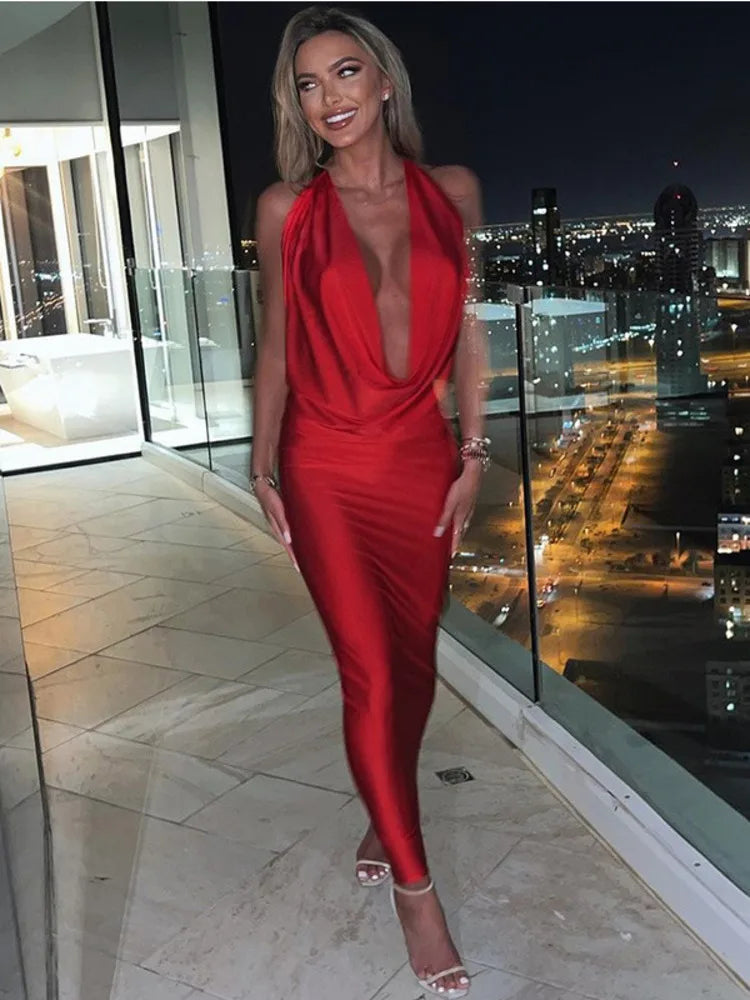 Berkley | Robe maxi dos nu