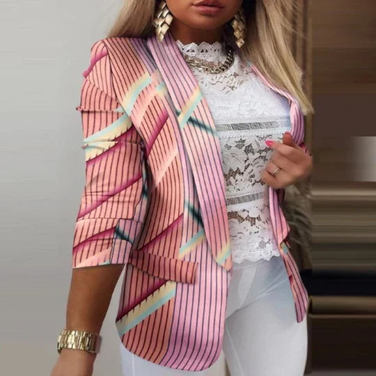 Thanea | blazer à manches longues tie-dye pour femmes
