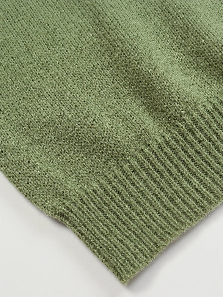 Pull en grosse maille Norvégien pour femmes | Col rond avec motif Fair Isle